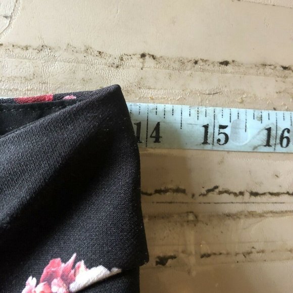 GIANNI BINI‎ RUCHED SIDE SLIT LINED FLORAL SKIRT XS - Picture 6 of 13